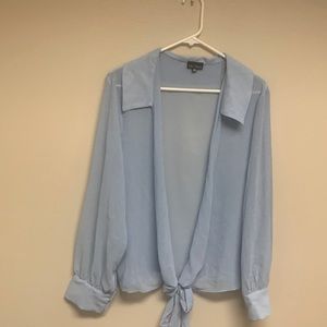 Long sleeve light weight sheet blouse, NWOT